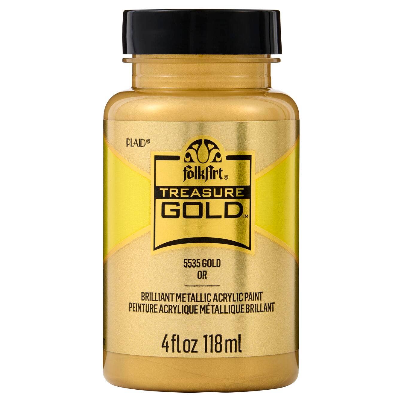 FolkArt Treasure Gold 4 oz - Metallic Acrylic Paint 5535