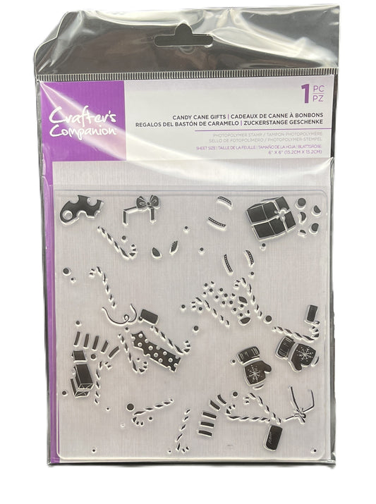 Packaged metal die set with various shapes on a white background