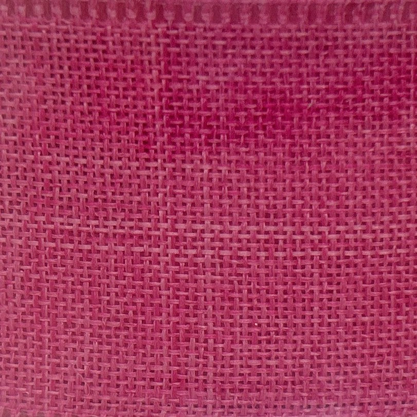 Bright Pink Linen Look - 1.5” x 50 yds - Wire Edged Premium Ribbon