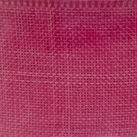 Bright Pink Linen Look - 1.5” x 50 yds - Wire Edged Premium Ribbon
