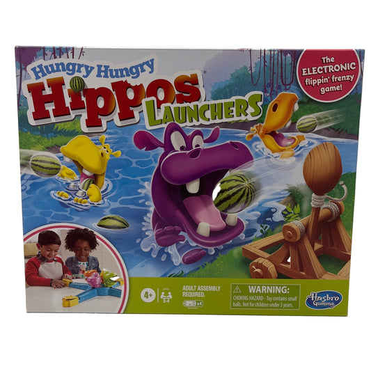 Box of Hungry Hungry Hippos Launchers game by Hasbro Gaming