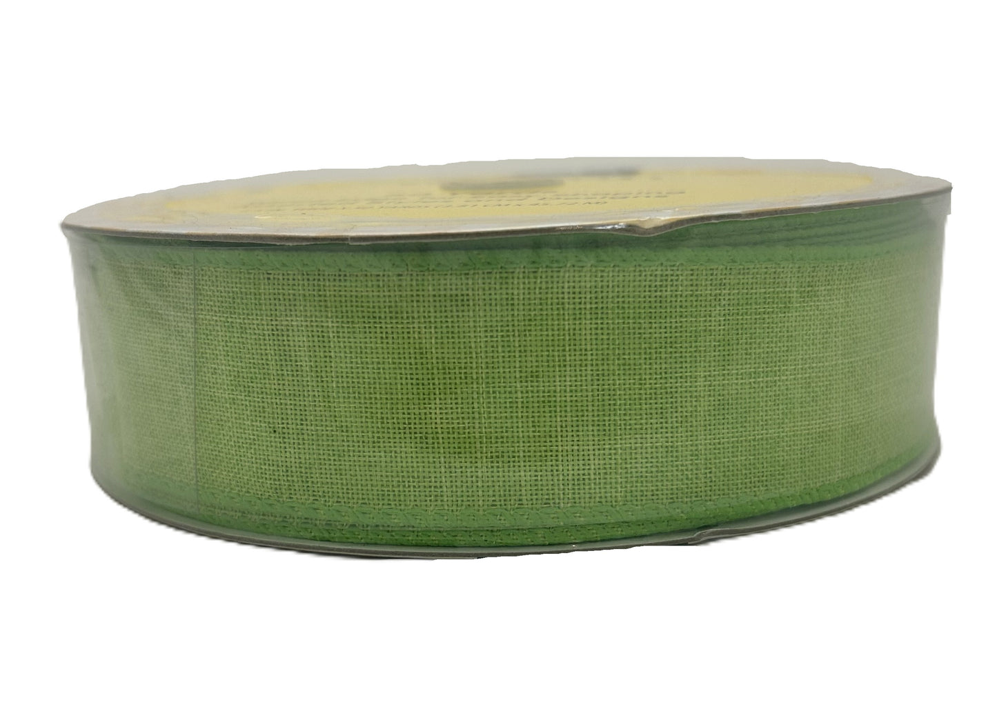 Green ribbon on a white background
