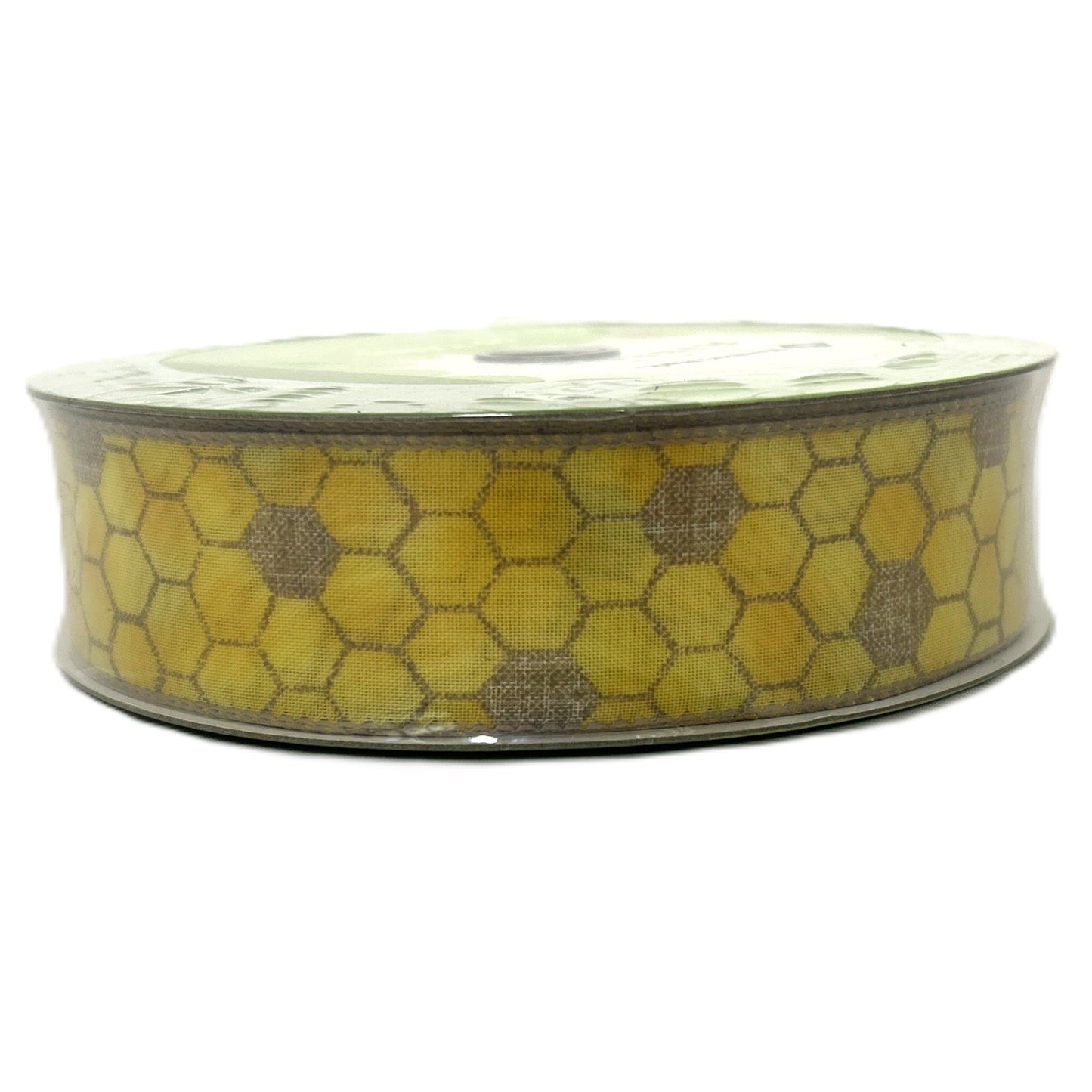 Bee Hive Honeycomb - 1.5” x 50 yds - Wire Edged Premium Ribbon