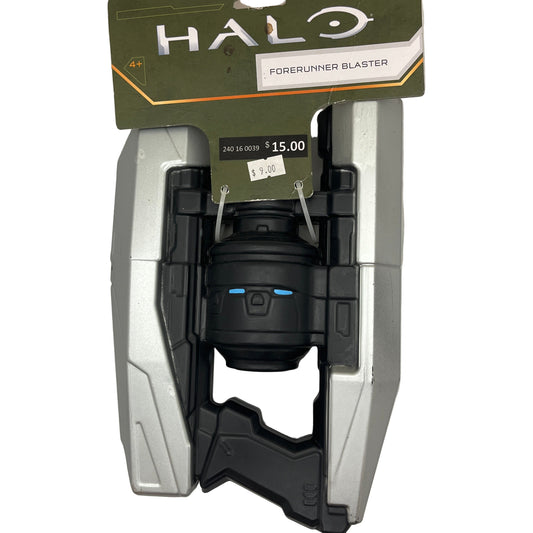 HALO Forerunner Blaster toy in packaging with visible branding