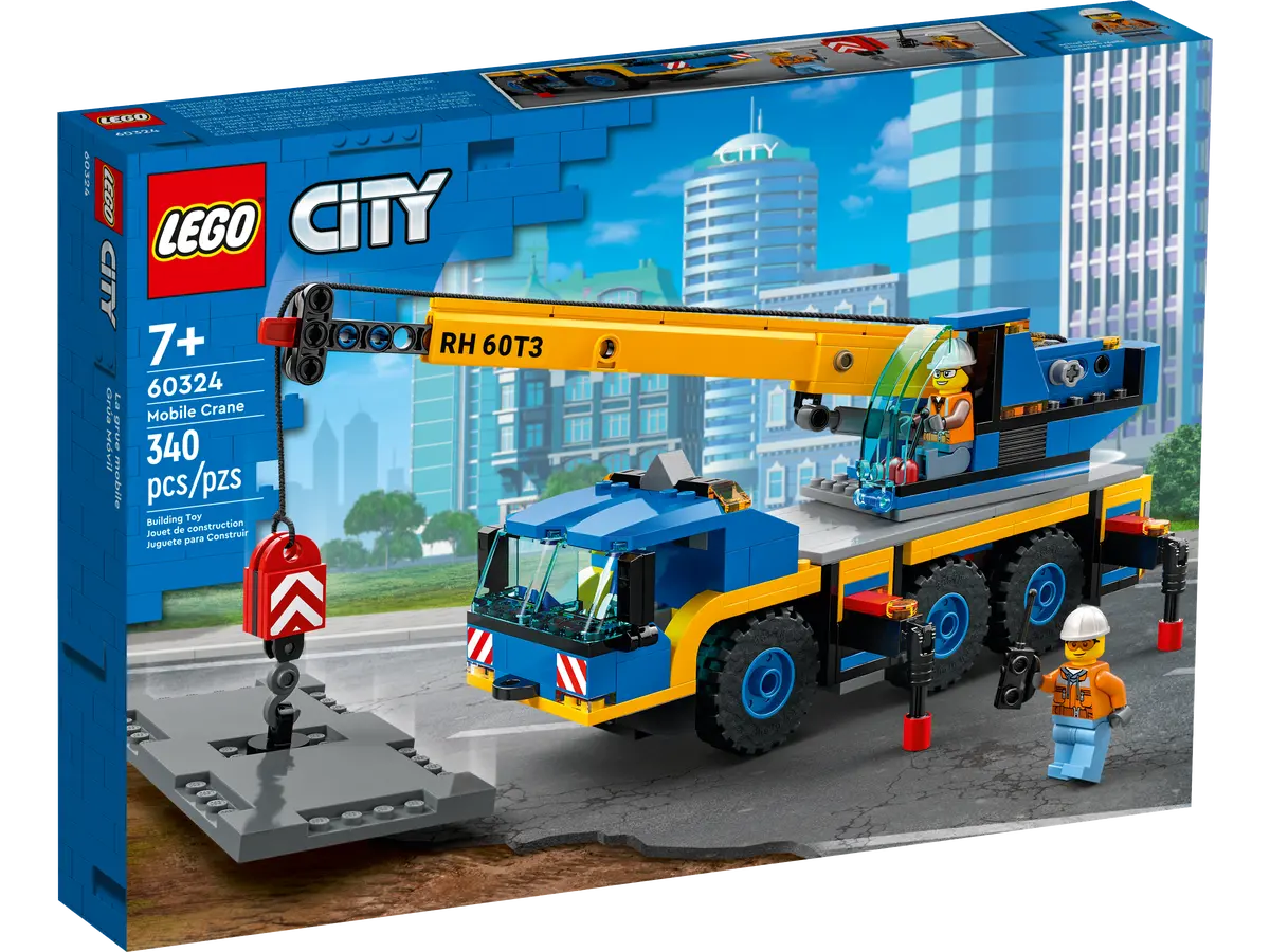 Lego City Mobile Crane Set 60324 - 340 Pieces - NIB Retired