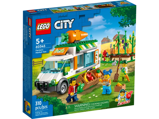 Lego City Farmers Market Van # 60345 Set - 310 Pcs - NIB Retired