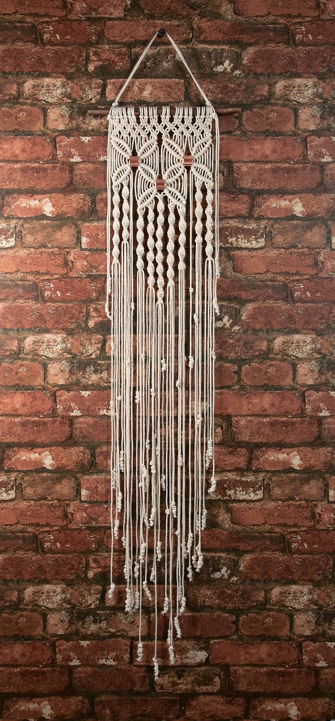 Make-ramé™ Macrame Wall Hanging Kit - Three Flowers