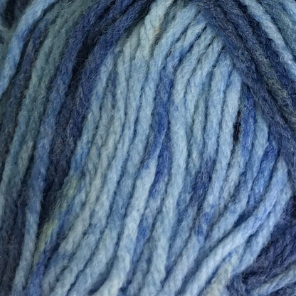 Close-up of blue and gray yarn