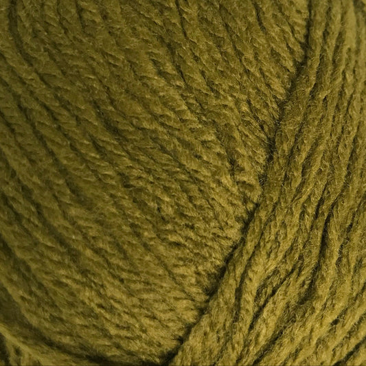Close-up of a ball of green yarn