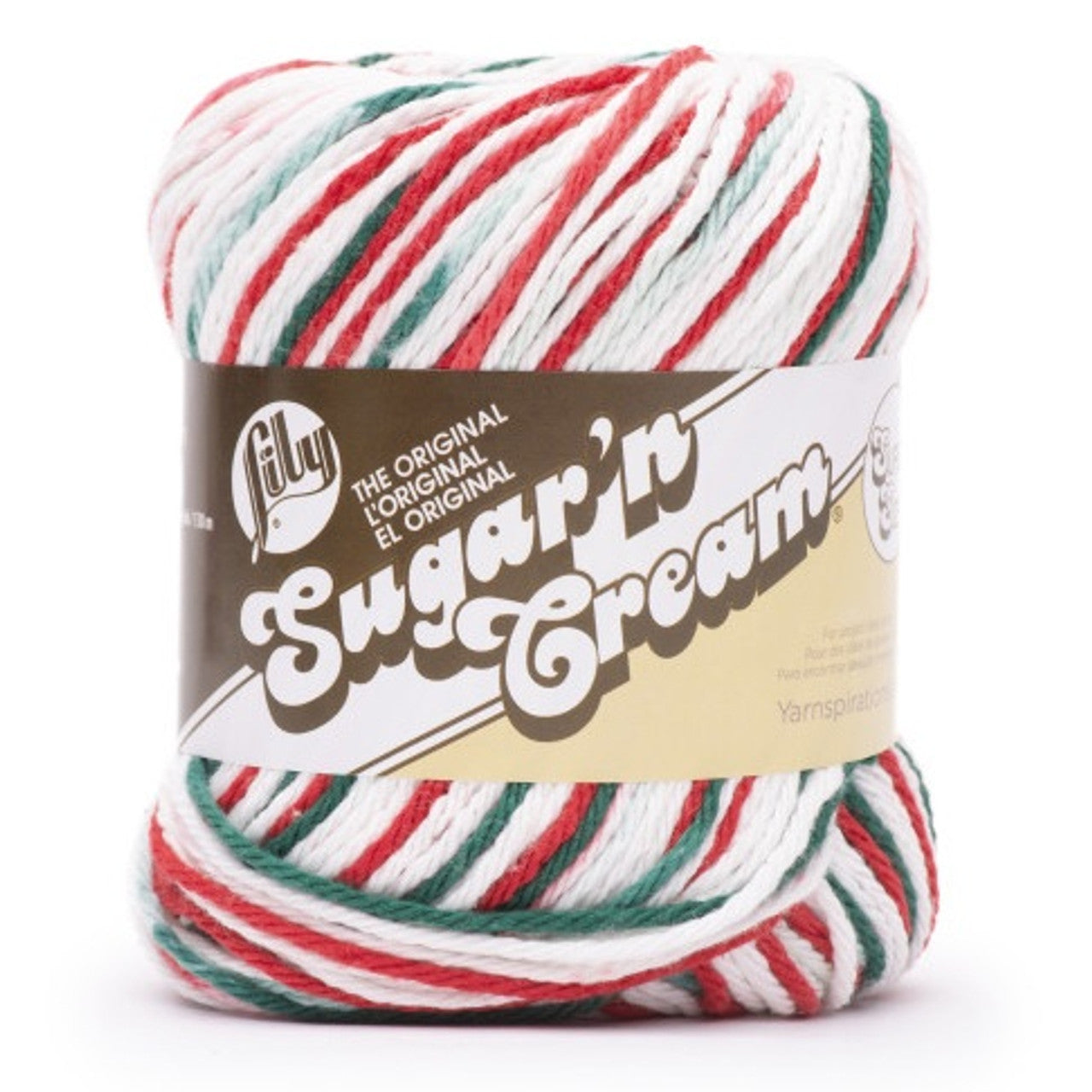 Lily Sugar ‘n Creme - Mistletoe Ombre 3oz Yarn Skein