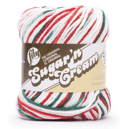 Lily Sugar ‘n Creme - Mistletoe Ombre 3oz Yarn Skein