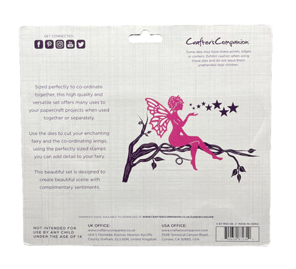 Package of Crafters Companion dies with fairy design on a white background