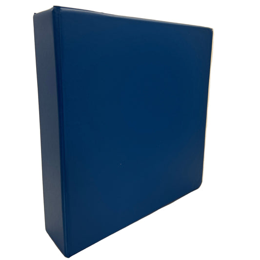 Blue binder on a white background