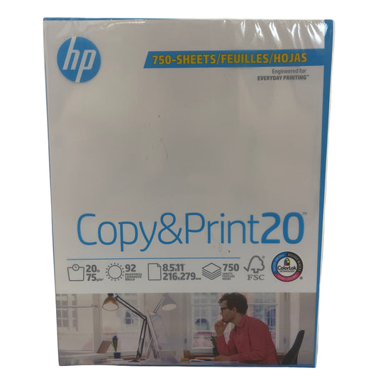HP Copy & Print 20 paper pack on a white background