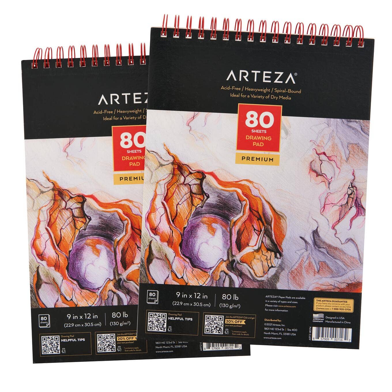 Arteza® Drawing Pad 9" x 12" - 80 Sheets