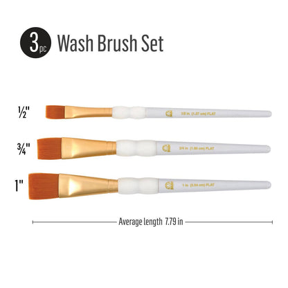 FolkArt Wash Brush Set 3PC