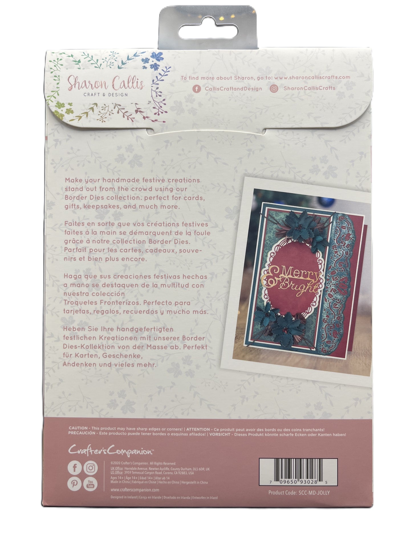Cardboard packaging with a card featuring 'Merry Bug' text on a white background