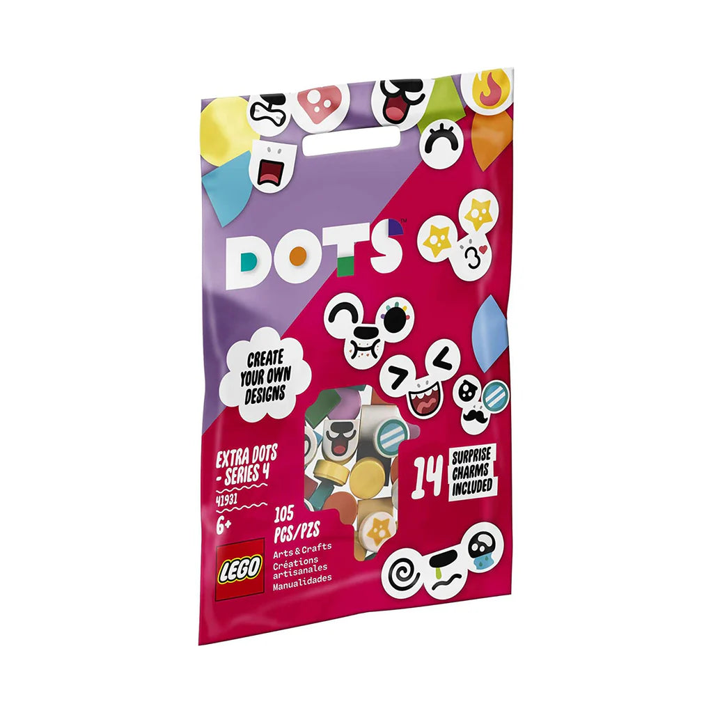 LEGO DOTS packaging with colorful design on a white background