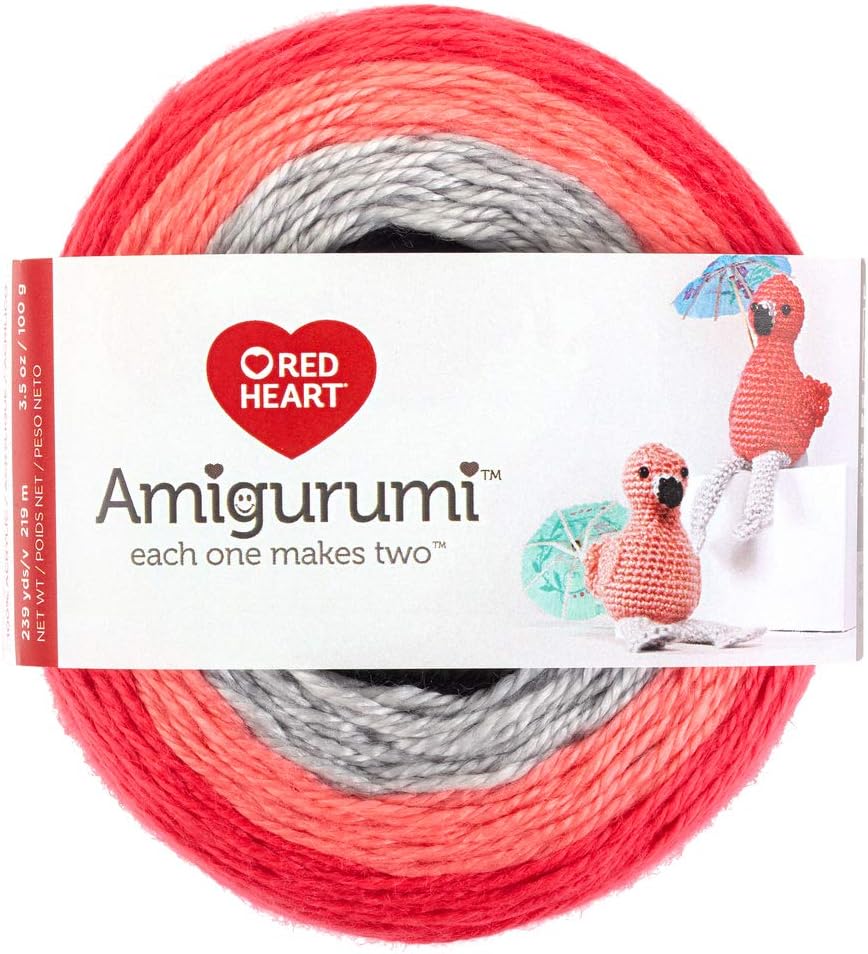 Flamingos Amigurumi Yarn & Pattern - Red Heart