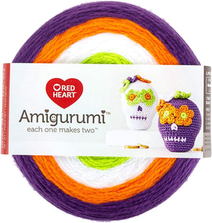 Sugar Skull Amigurumi Yarn & Pattern - Red Heart