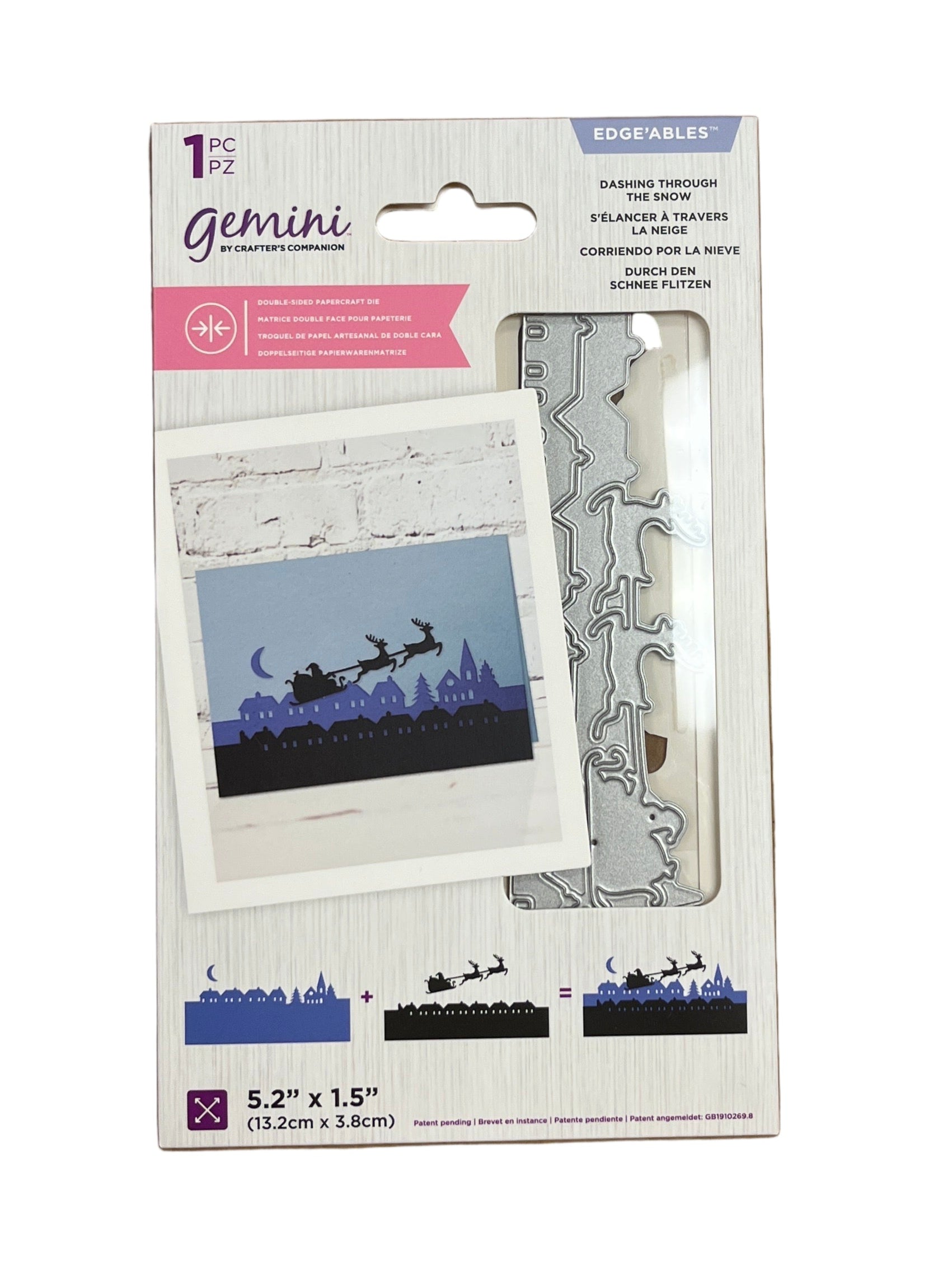 Packaged product with a scenic design on a white background