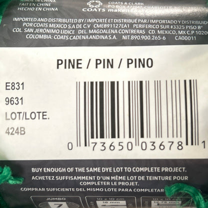 Red Heart Fur Yarn Skein - Pine