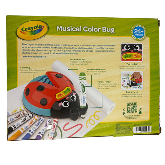 Crayola Musical Color Bug toy packaging on a white background