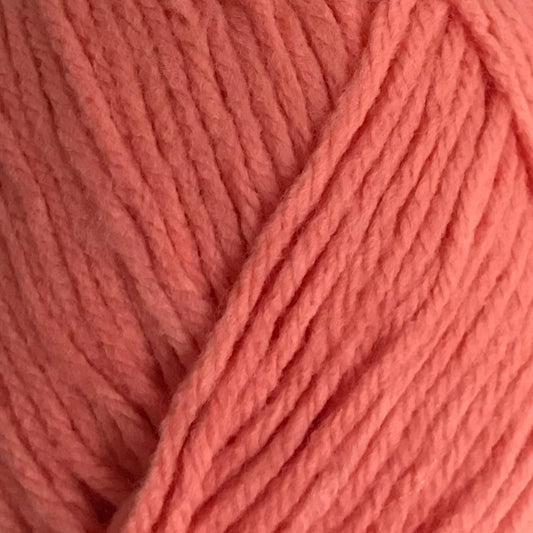 Close-up of a ball of pink yarn