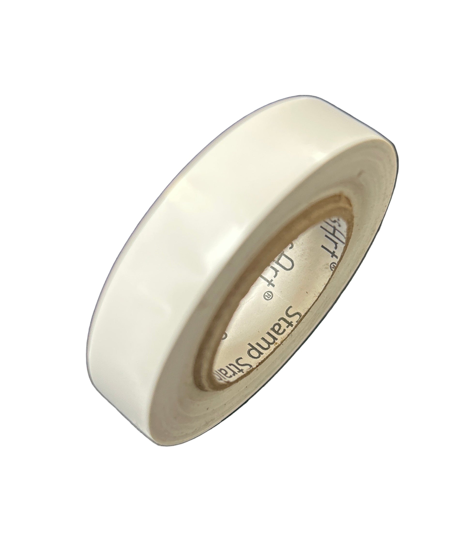 Roll of white tape on a white background