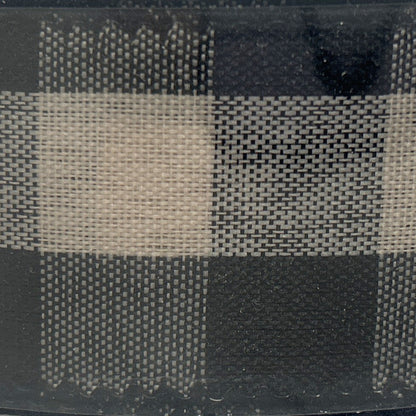 Buffalo Black & Cream - 1.5” x 50 yds - Wire Edged Premium Ribbon