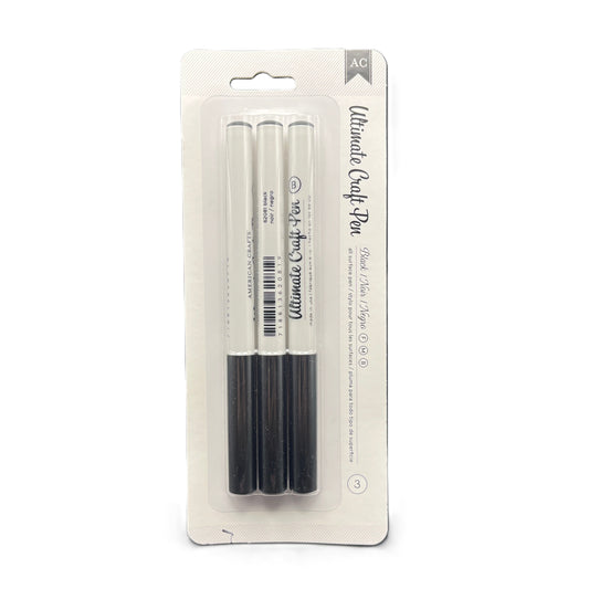 Two black Ultimate Craft Pen markers in packaging on a white background