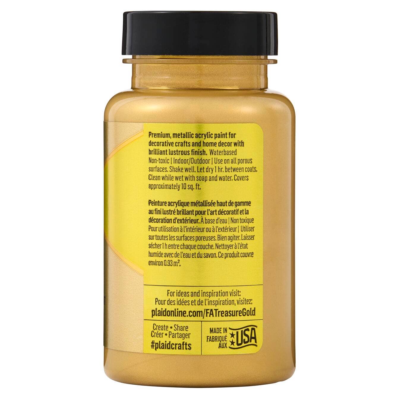 FolkArt Treasure Gold 4 oz - Metallic Acrylic Paint 5535