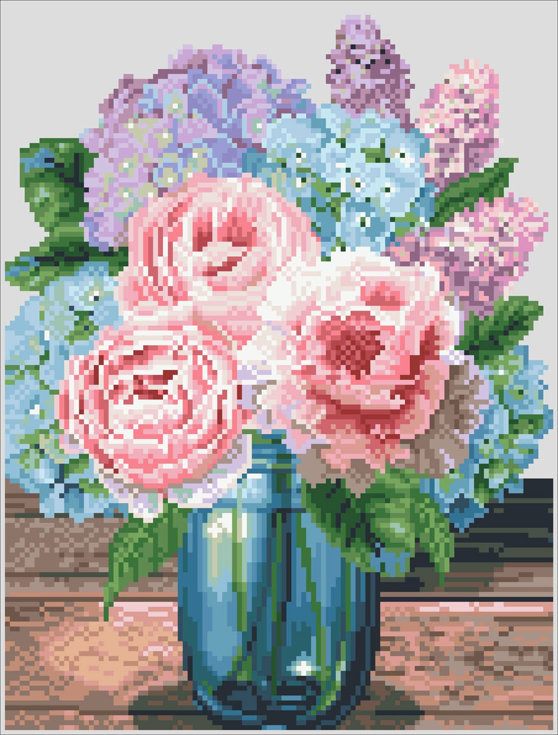 Pastel Bouquet - Diamond Dotz Art Kit - 13” x 16”