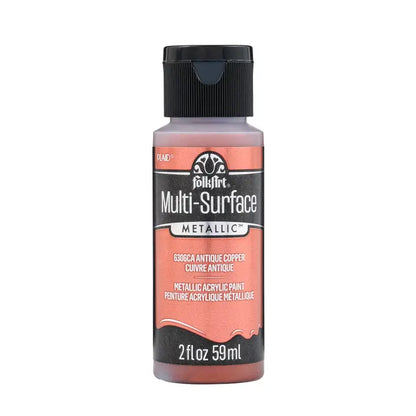 FolkArt Multi-Surface Metallic Paint 2oz - 6306CA Antique Copper