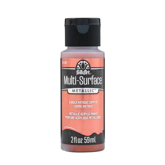 FolkArt Multi-Surface Metallic Paint 2oz - 6306CA Antique Copper