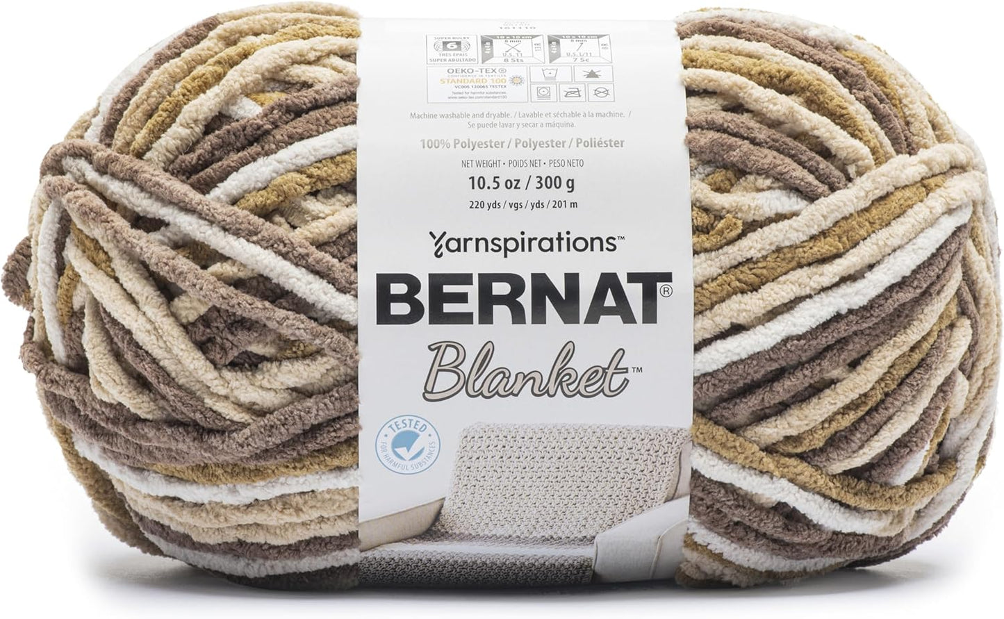 Bernat Blanket Yarn Skein - Rattan 300g