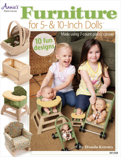 Plastic Canvas Furniture for 5 & 10 Inch Dolls - Wanda Kenney