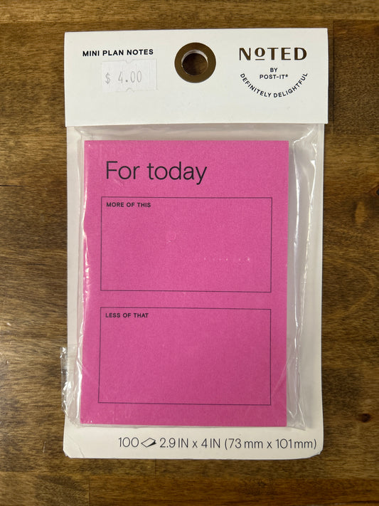 Noted by Post-it mini plan notes
