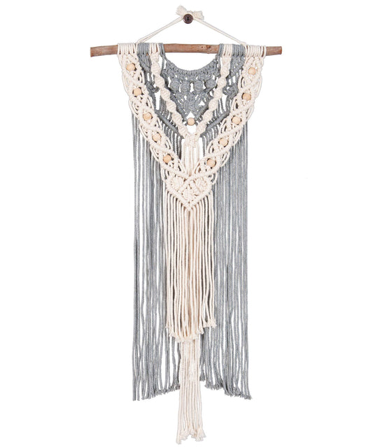 Make-ramé™ - Warm Grey Layered Two Tone Macrame Wall Hanging Kit