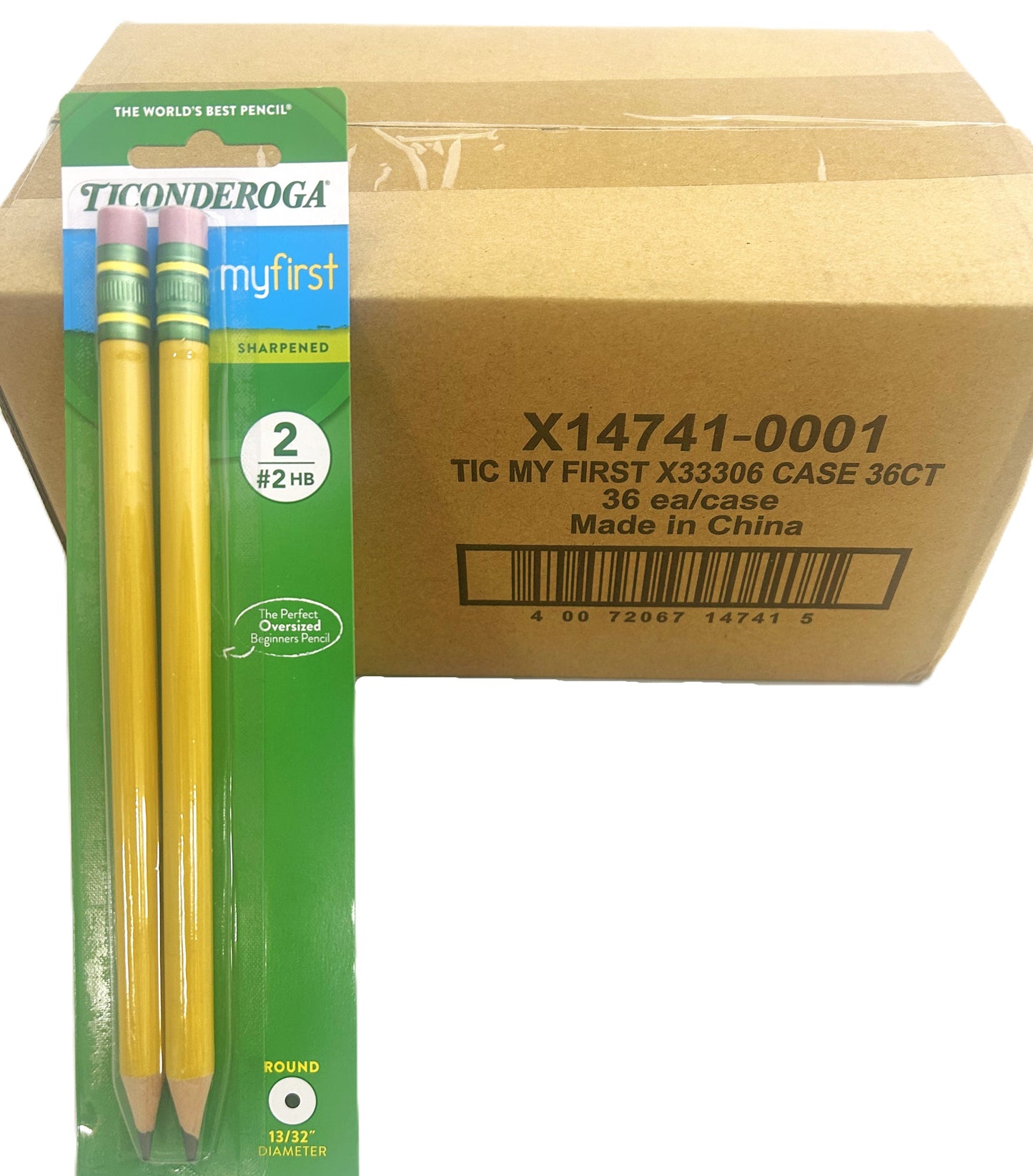 Case of 36 Ticonderoga My First #2 Pencils - 2ct Sharpened