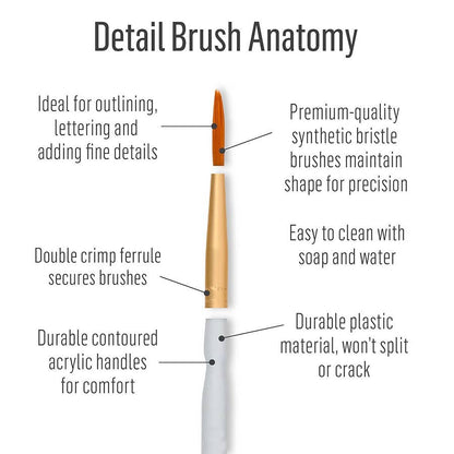 Folkart ® Detail Brush Set, 10-Piece