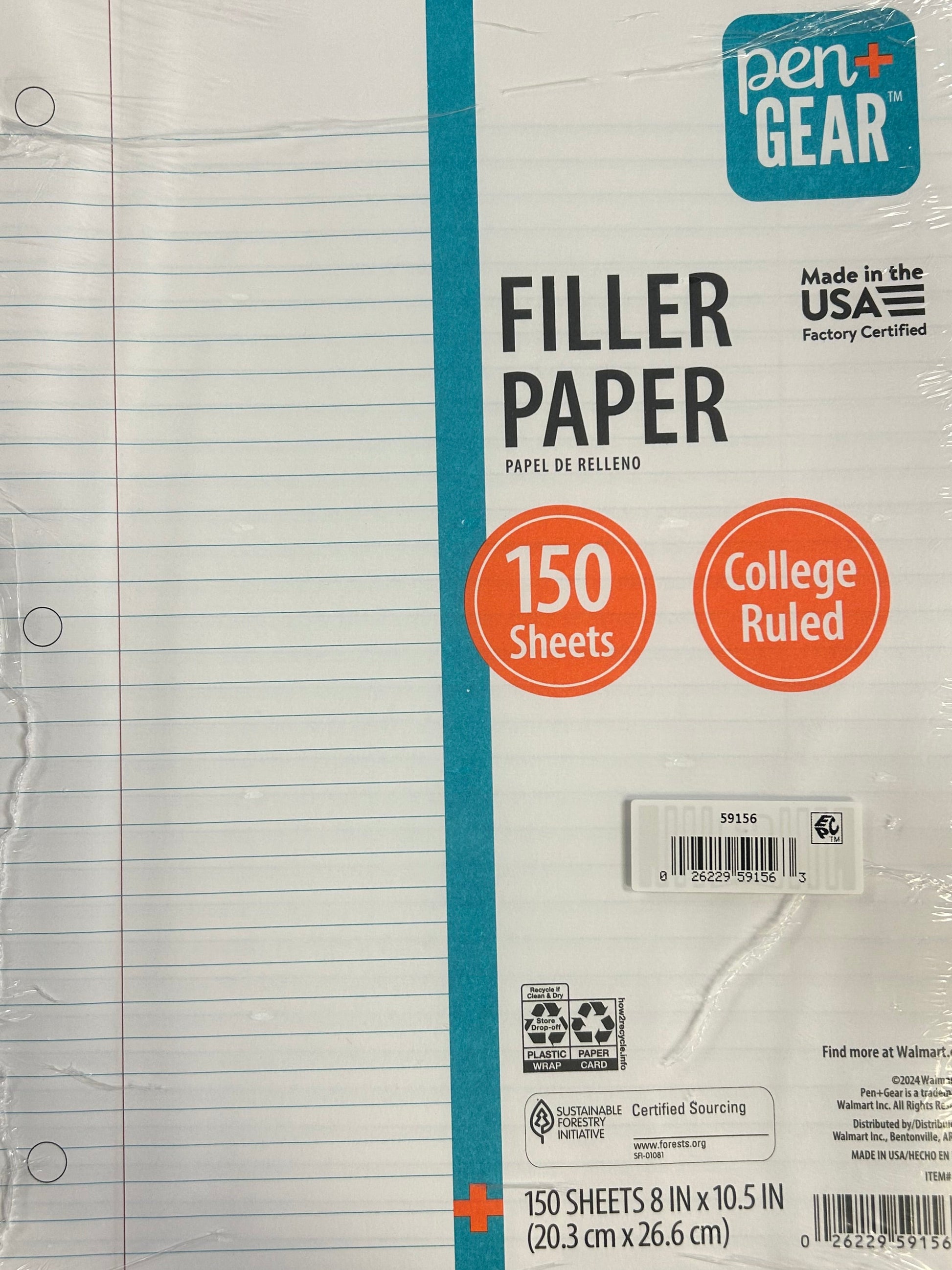 Package of Pent Gear filler paper on a wooden surface