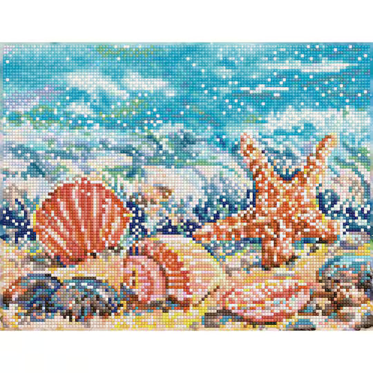 Summertime Beach - Diamond Painting Art Kit - 13.8” x 10.6”