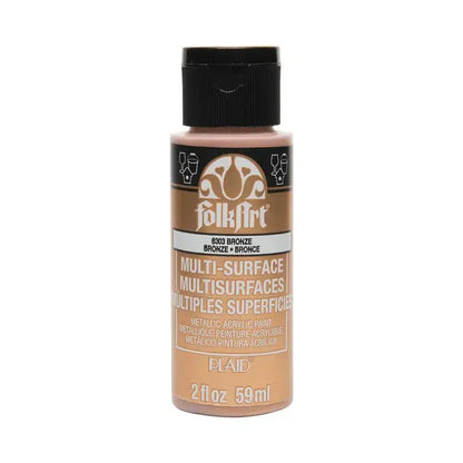 FolkArt Multi-Surface Metallic Paint 2oz - 6303 Bronze