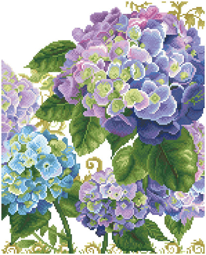Hydrangea Garden - Diamond Dotz Art Kit - 16.5” x 20.5”