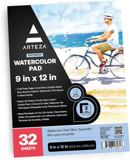 Arteza® Expert Watercolor Pad, 9" x 12", 32 Sheets