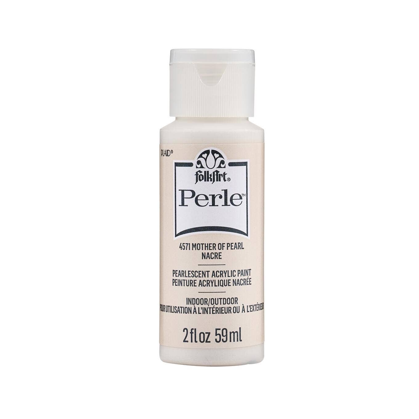 FolkArt Perle Acrylic Paint 2 oz - 4571 Mother of Pearl
