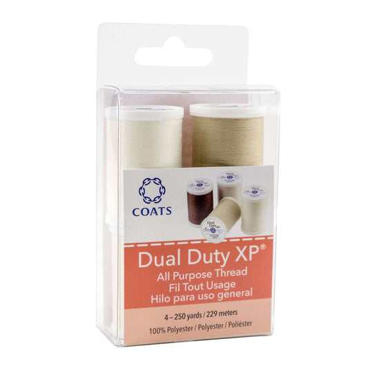 Dual Duty XP Sewing Thread 4 Spools - Neutral