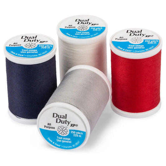 Coats & Clark Dual Duty XP All Purpose Sewing Thread - 4 Spools - Multi
