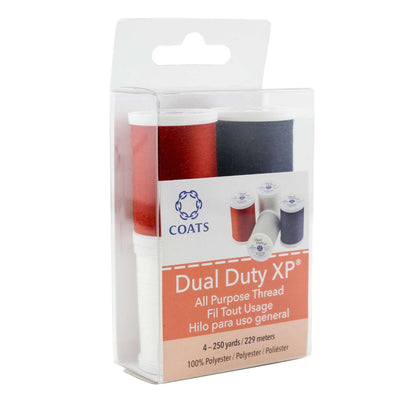 Coats & Clark Dual Duty XP All Purpose Sewing Thread - 4 Spools - Multi
